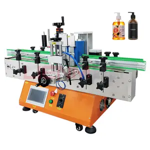Factory desktop lab single side round bottle labeling machine cosmetics Plastic Bottle Labeling Machines for production line