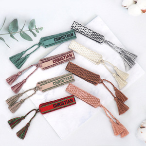 Bracelet brodé en polyester, style ethnique rétro, pour femmes de bureau, tendance coréenne, européenne et américaine - Product Image 4