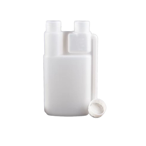 Botella de Laboratorio de HDPE Blanca Química de Doble Cuello y Doble Abertura, Nueva Llegada 2023, Botella Dosificadora de 100ml, 120ml, 500ml, 1000ml - Product Image 1