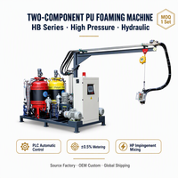 Nueva Máquina de Inyección de Espuma de Poliuretano (PU) de Ciclopentano de Alta Precisión, Automática, con Bomba Controlada por PLC, Tanque de Material de 300L, 6000g/s