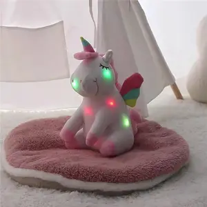 Unicornio de peluche personalizado para niños, juguete suave de unicornio