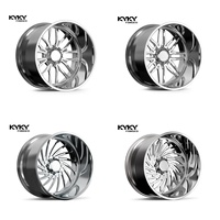 Jantes forgées à profil profond polies pour camion 8x165.1 8x180 8x170 20 22 24 26 28 pouces pour GMC Silverado 1500 2500 3500 Ford F350 F450