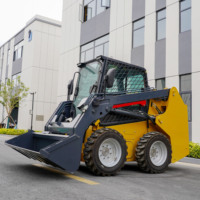 Livraison gratuite bon marché EPA CUMMINS moteur mini tracteur chargeur de jardin chenille mini chargeuse compacte machine à couper l'herbe de jardin