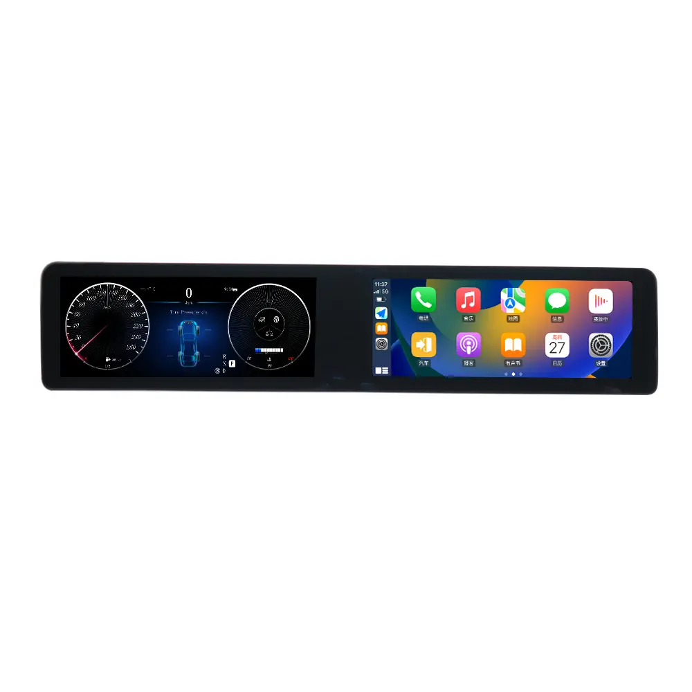 Qualcomm Dual Screen mobil Digital Cluster Speedo Meter untuk mercedes-benz S W221 CL W216 AMG pemutar Multimedia mobil radio stereo