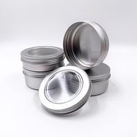 Boîte en aluminium ronde à visser de 5g, 10g, 30g, 60g, 100g, 120g, multicolores, vide, pour le stockage de cire, crème, baume à lèvres et cosmétiques