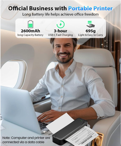 Phomemo <strong>Portable</strong> <strong>Printer</strong> M833 Inkless Wireless <strong>Printers</strong> Travel Home Office Business Label Thermal <strong>Mini</strong> <strong>A4</strong> Paper <strong>Printer</strong> - Product Image 3