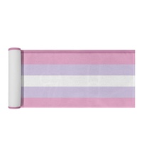 Chemin de table personnalisé à motif arc-en-ciel gay (thème féminin) pour la table à manger domestique