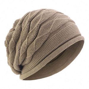 New Style Unisex Knitted <b>Winter</b> <b>Hat</b> High Quality Oversized Acrylic Beanies Solid Color Slouchy Caps - Product Image 1