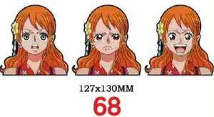 สติกเกอร์ตกแต่งรถยนต์ลายการ์ตูนวันพีซ นิคา ลูฟี่ โซโล นามิ แบบ 3 มิติ กันน้ำ ขนาด 10-15 ซม. จำนวน 1400 แบบ  ออกแบบเองได้ - Product Image 5