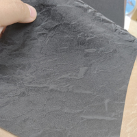 Cuir synthétique semi-PU lisse avec grain de papier, tissu en cuir artificiel PVC pour sacs à main