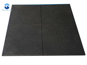 بلاط حصيرة أرضية صالة رياضية مطاطية مفلكنة SBR المعاد تدويرها - Product Image 3