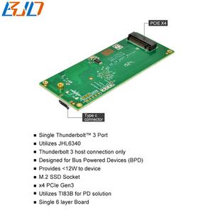 40Gbps Thunderbolt 3 tip-c konektörü M.<span class=keywords><strong>2</strong></span> NGFF m-anahtar veri kablosu ile NVME M2 SSD muhafaza kutusu stokta - Product Image 4