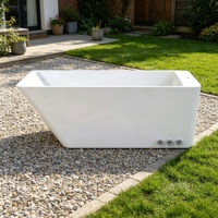Bain froid carré en acrylique blanc haut de gamme, best-seller recommandé pour la récupération corporelle, pour 1 personne