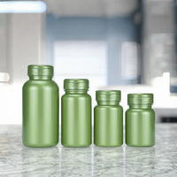 Flacon cylindrique en PET de 100cc 120cc avec bouchon à vis pour capsules de glucosamine pour animaux de compagnie, conteneur de médicaments