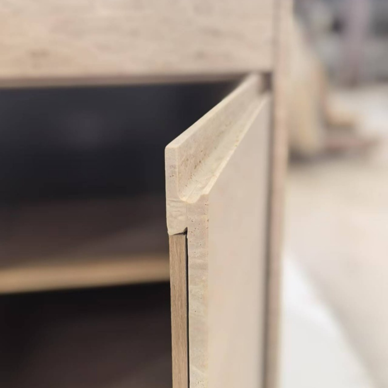 kitchen island travertin