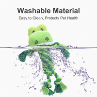 Jouets à mâcher interactifs en corde de coton pour nettoyer les dents des chiens, avec un design simple pour les petits chiens