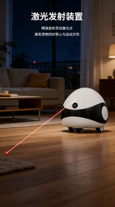 Interactive Laser <b>Toy</b> <b>Cat</b> Play Companion Two Way Voice App Remote Control Camera Security Indoor Rechargeable Smart Pet <b>Robot</b> - Product Image 4