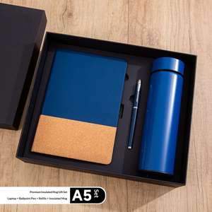 Coffret Cadeau Luxe en Cuir PU : Stylo, Carnet et Gobelet – Impression Sérigraphique Exquise, Logo Personnalisé, Boîte Cadeau Portable, Idéal pour Entreprises - Product Image 2