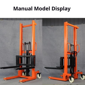 1 Ton 1,6 M Carretilla elevadora Apilador manual hidráulico Carretillas elevadoras Apilador de paletas manuales - Product Image 6
