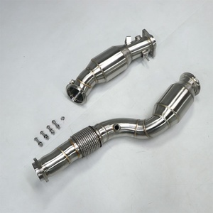 Tuyau d'échappement en acier inoxydable 304 à 200 cellules, 1,5 mm, avec bouclier thermique pour M3 M4 G80 G82, avec garantie EPA de 5 ans - Product Image 1
