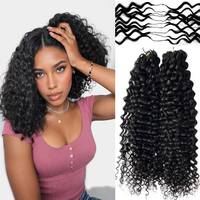 Meilleur Prix Cheveux Humains Vierges Brésiliens Ondulés Pré-bouclés Crochet Miracle Knots Extension de Cheveux à Micro-liens pour Tressage