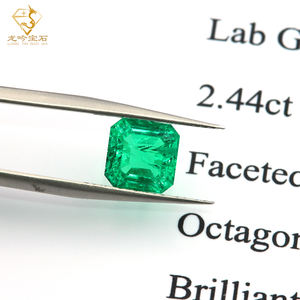 Kolumbianischer Labor-Smaragd 1,0ct 2,0ct 3,0ct Asscher-Schliff Smaragdstein Großhandelspreis Loser Grüner Edelstein - Product Image 2