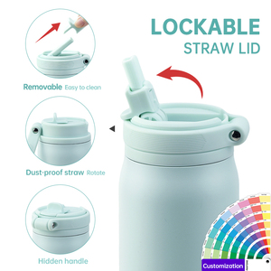 Custom Logo Double Wall <strong>Water</strong> Flask 32oz Hydrated Bpa-free Hiking Sports Thermal <strong>Stainless</strong> <strong>Steel</strong> <strong>Water</strong> <strong>Bottle</strong> <strong>1</strong> <strong>Litre</strong> - Product Image 5