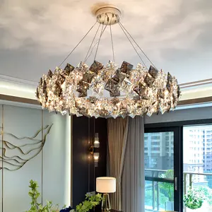 KHÁCH SẠN Đèn Chùm Pha Lê Chiếu Sáng K9 Chandelier Pendant Lights Vàng Pha Lê Đèn Trần Hiện Đại Chandelier Sang Trọng