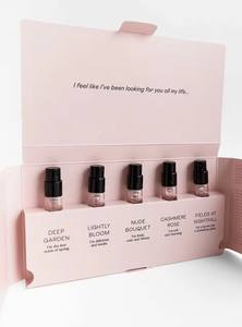 Benutzer definierte Mini Parfüm Sampler Box 3ml 5ml 10ml Glasflaschen set mit UV-Folie Papier Magnet form für Geschenk Probe Parfüm <span class=keywords><strong>Tester</strong></span> - Product Image 6