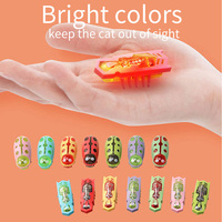 Jouets interactifs pour chats intelligents-Petit jouet électrique d'intérieur durable en plastique coccinelle ver