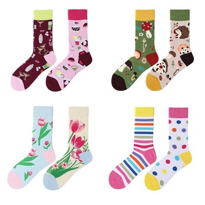 ถุงเท้าผ้าฝ้ายผสมลายการ์ตูนน่ารัก ถุงเท้าลายสนุกสีสันสดใสสำหรับผู้ชายและผู้หญิง นุ่ม ระบายอากาศได้ดีสำหรับการสวมใส่ในชีวิตประจำวัน การออกนอกบ้านแบบสบายๆ - Product Image 5