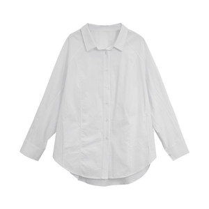 Camicia da donna <span class=keywords><strong>taglie</strong></span> <span class=keywords><strong>forti</strong></span>, semplice, casual, ampia, con spalle scese, per primavera e autunno, 200 Pounds - Product Image 5