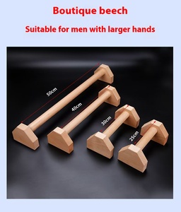 Supports de pompes en bois de haute qualité, épaissis et renforcés, améliorent la stabilité pendant l'exercice - Product Image 6