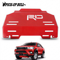 Plaque de protection en acier pour Hilux Revo Fortuner 2016-2025, plaque de protection rouge, protection du moteur, protection du carter, accessoires extérieurs automobiles