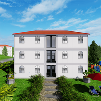 Nouvelle conception de maison préfabriquée modulaire de luxe à 3 étages, en conteneurs démontables, kit d'appartement prêt à poser