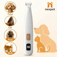 Tragbare ABS Geräuscharme Kabellose Hundepfoten-Trimmer mit LED-Licht Elektrischer Wiederaufladbarer Nagelschneider Tierhaar-Trimmer