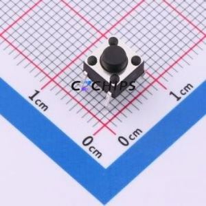 SH-6X6X5H-STM Tactile <b>Switch</b> Through hole Component THT-4P,6x6mm <b>Switch</b> Single Pole Single Throw Round Button 2.5N Through Hole - Product Image 1
