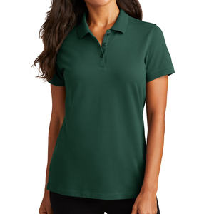 T-shirt polo tendance pour femme – Confortable, coupe ajustée, en mélange de coton doux – Style moderne et chic pour le quotidien, l'été et le printemps – Idéal pour la superposition - Product Image 4