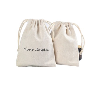 Eco Recyclable Custom <b>Small</b> Pouches for Dust <b>Bag</b> Jewelry <b>Bags</b> Printed Logo Cotton Drawstring <b>Bag</b> - Product Image 1