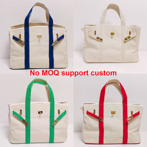 カスタムキャンバス防水ハンドバッグ金メッキハードウェアアクセントバックル閉鎖キャンバス作業旅行ナースパーソナライズトートバッグ - Product Image 2