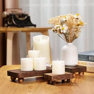 Portasapone e porta cosmetici <span class=keywords><strong>moderno</strong></span> minimalista in legno massello, supporto per barattoli di spezie da cucina, base per candele, <span class=keywords><strong>vassoio</strong></span> per lavabo - Product Image 1