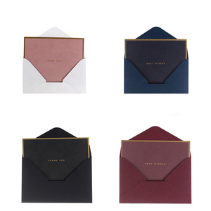 Tarjetas de Felicitación/Agradecimiento de Cartulina con Logotipo Personalizado en Dorado, con Papel Offset para Uso Comercial - Product Image 2