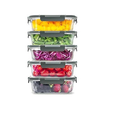 ensemble transparent de 5 pièces