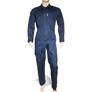 Groothandel Katoen Blend Werkkleding Mannen Lange Mouw Monteur Werkkleding Jumpsuit Met Multi Zakken