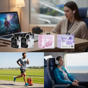 Auriculares inalámbricos Bluetooth 5.0 con cancelación de ruido, sonido estéreo para juegos, música, deportes, viajes - Product Image 2