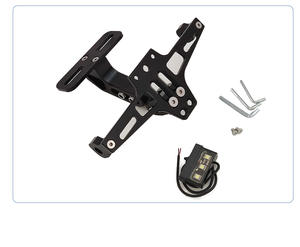 Accesorios para Motos, <span class=keywords><strong>Soporte</strong></span> de Matrícula Telescópico Plegable de Aleación de Aluminio CNC con Luz - Product Image 6
