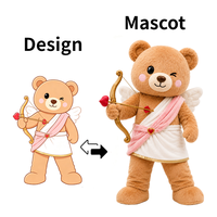 Op maat gemaakt kerst dieren mascottekostuum met aangepaste kleur & maat voor feestjes, unisex volwassenen.