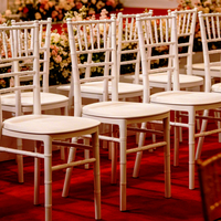 Chaise Chiavari en résine durable à prix abordable, idéale pour les mariages en plein air, les fêtes et les jardins – Chaises élégantes en plastique