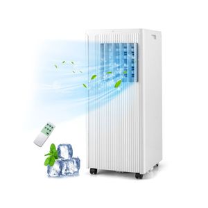 เครื่องปรับอากาศพกพาแบบไฟฟ้าพลาสติก 10000 BTU ระบบทำความเย็นเท่านั้น สำหรับพื้นที่ 350 ตารางฟุต พร้อมตัวตั้งเวลา ประหยัดพลังงานระดับ A++ - Product Image 1