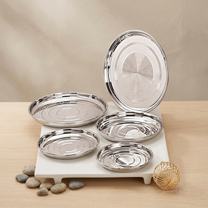MAXFRESH Commercial Grade Round <b>Tray</b>-Heavy Duty Dishwasher & Microwave Safe Food Contact Safe - Product Image 1